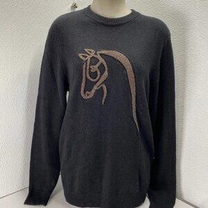 Hermès Horse Outline Wool Cashmere Sweater Women’s